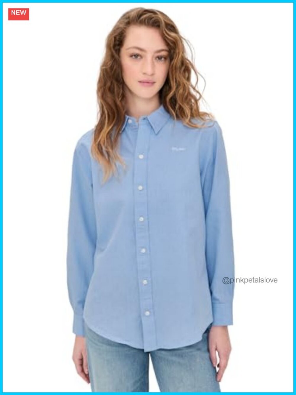 Lightweight Poplin Button Down Collared Shirt